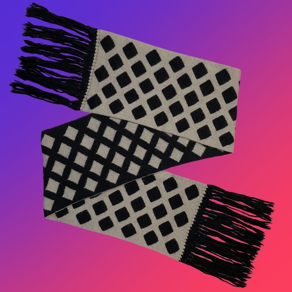 MISSONI Unisex XL Wool/Mohair Fringed Scarf - Picture 1 of 10